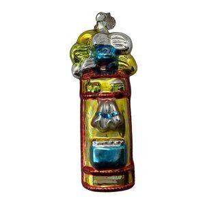 Department 56 Mercury Glass Golf Bag Ornament Christmas Tree Holidays Festive